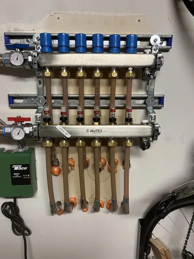 Plumber performing Leak Detection at a residential property in Cross Mountain